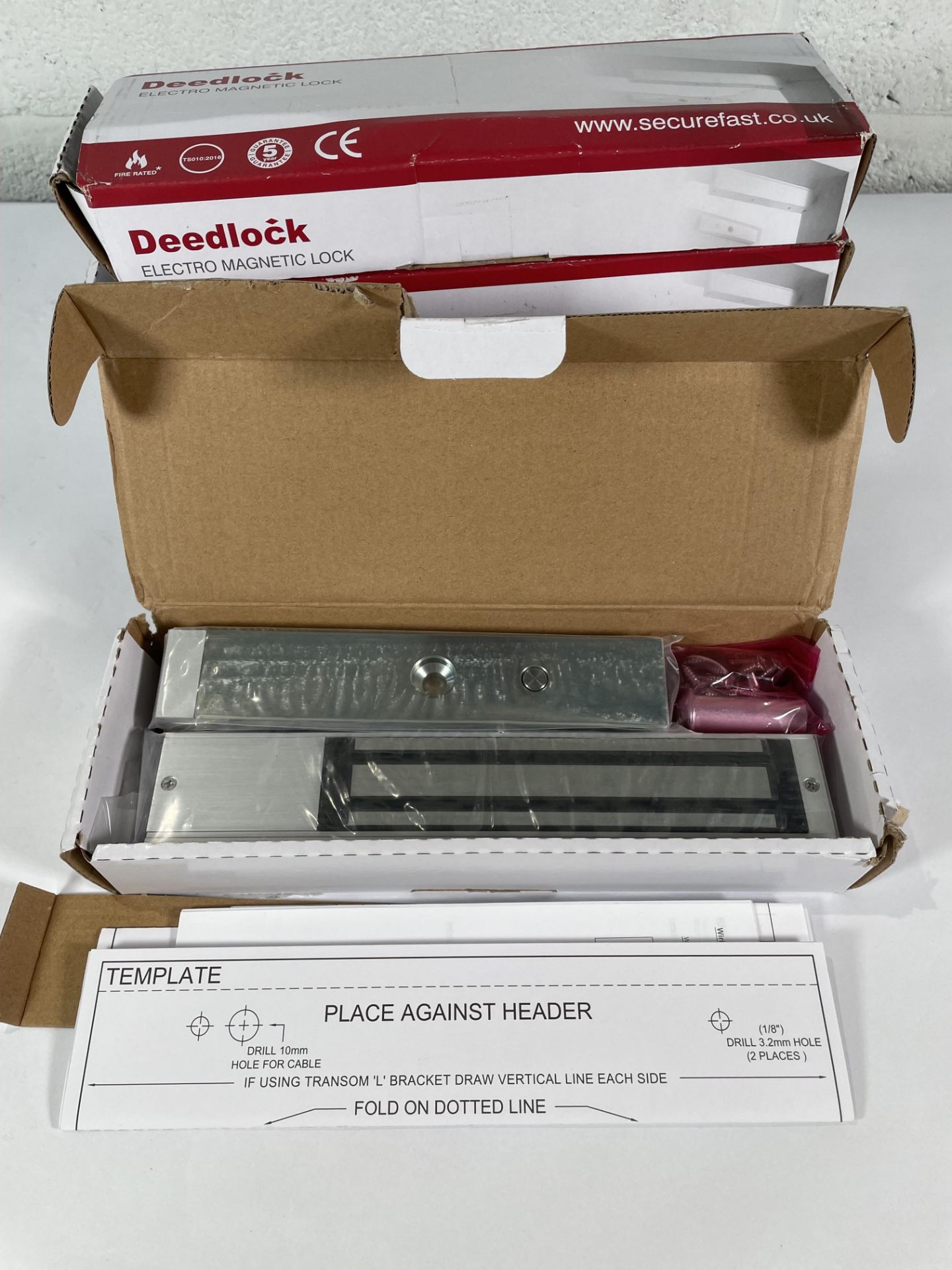 Eight Deedlock Electro Magnetic Locks (AEM10000R double x 3 and AEM10002 single x 5). - Image 2 of 2