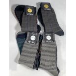 Eight packs Pantherella Marino Royale socks (Medium).