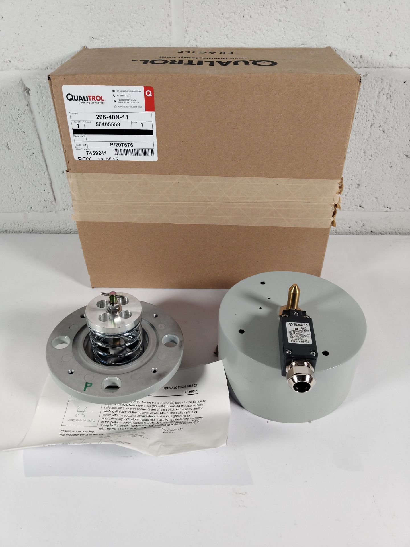 An as new Qualitrol pressure relief device (REF: 206-40N-11).