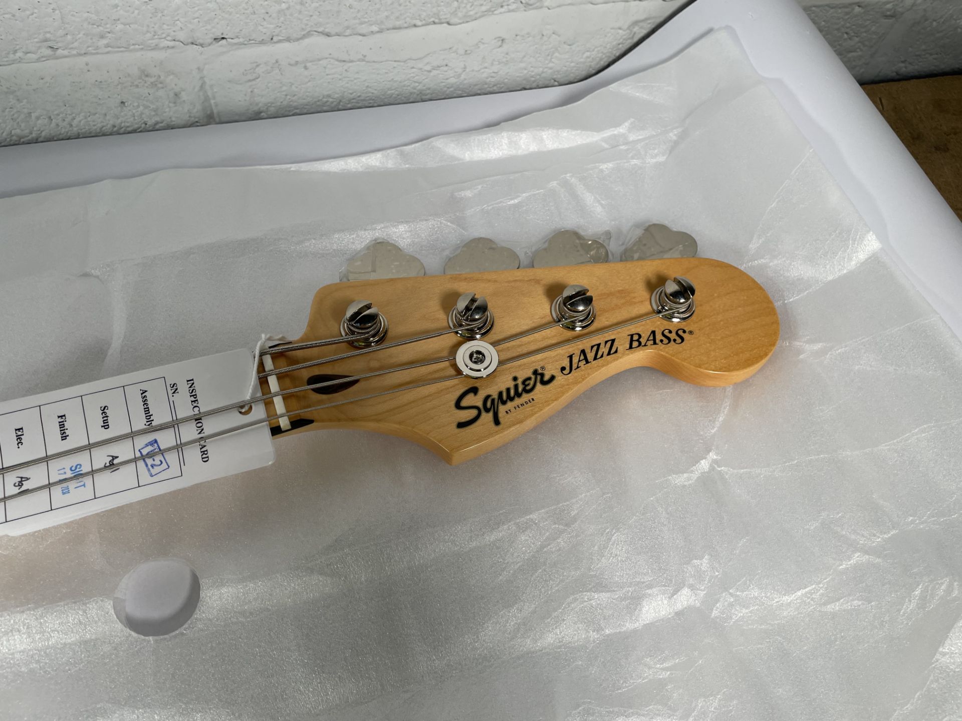 A boxed as new Squier Classic Vibe '70s Jazz Bass, natural (SN: ICSE25019875). - Image 3 of 5