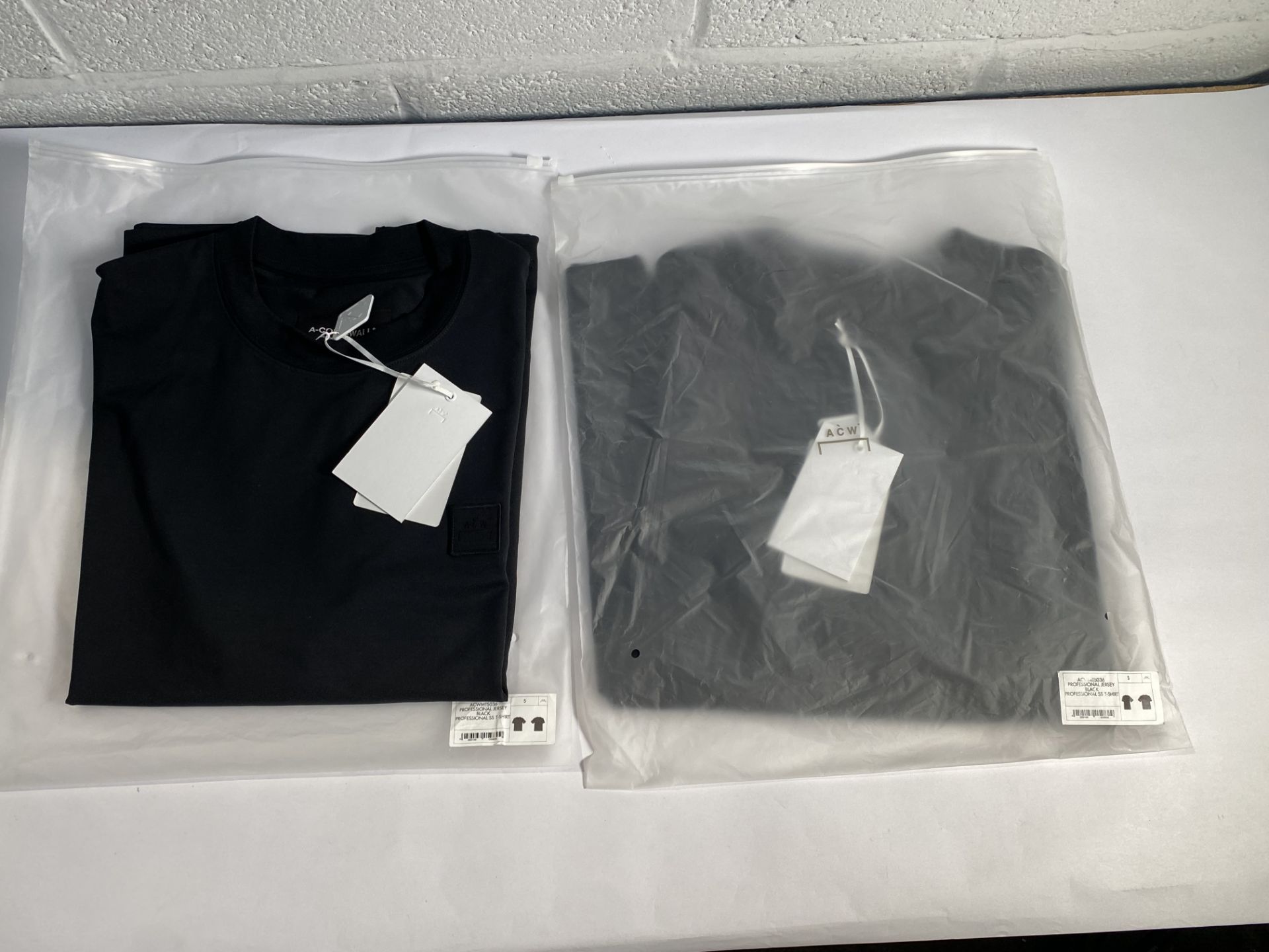 Two A-Cold wall professional SS t-shirts (Both Small).