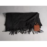 A Loro Piana pinstripe scarf.