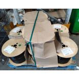 Eight Prysmian DR 0.6/2.8AF FRNC-C GN HDTV 1000DW green cable - 1000m per reel (8000 meters total).