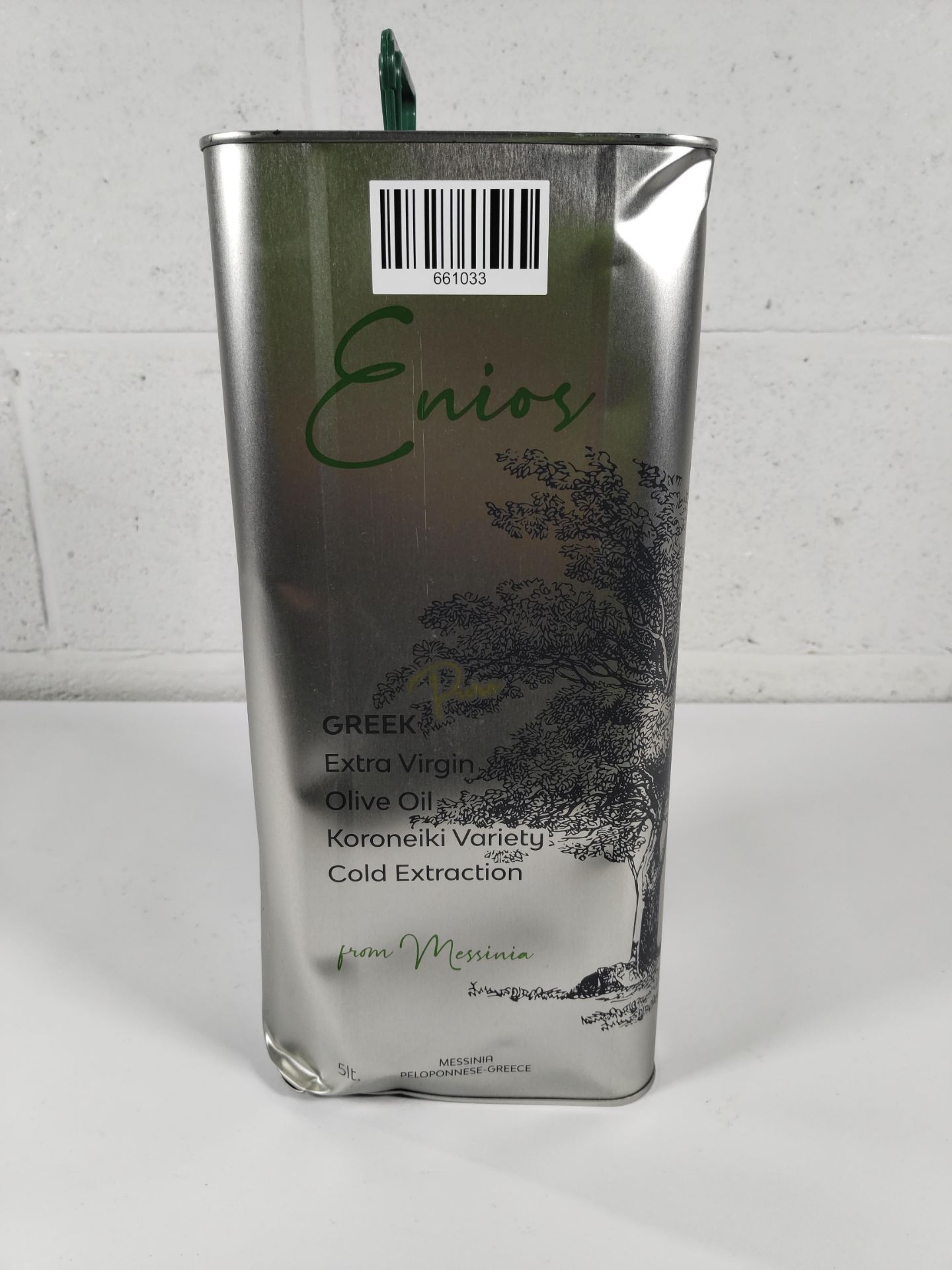 An Enios Greek pure extra virgin olive oil, cold extraction, Koroneiki variety 5L, best before 11/20 - Image 2 of 5