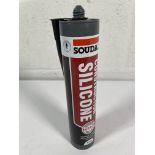 Forty eight Soudal Trade Construction Silicone, black, 290ml (05/26).