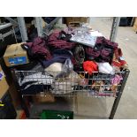 A large basket of assorted mainly as new clothing including branded/unbranded and related.