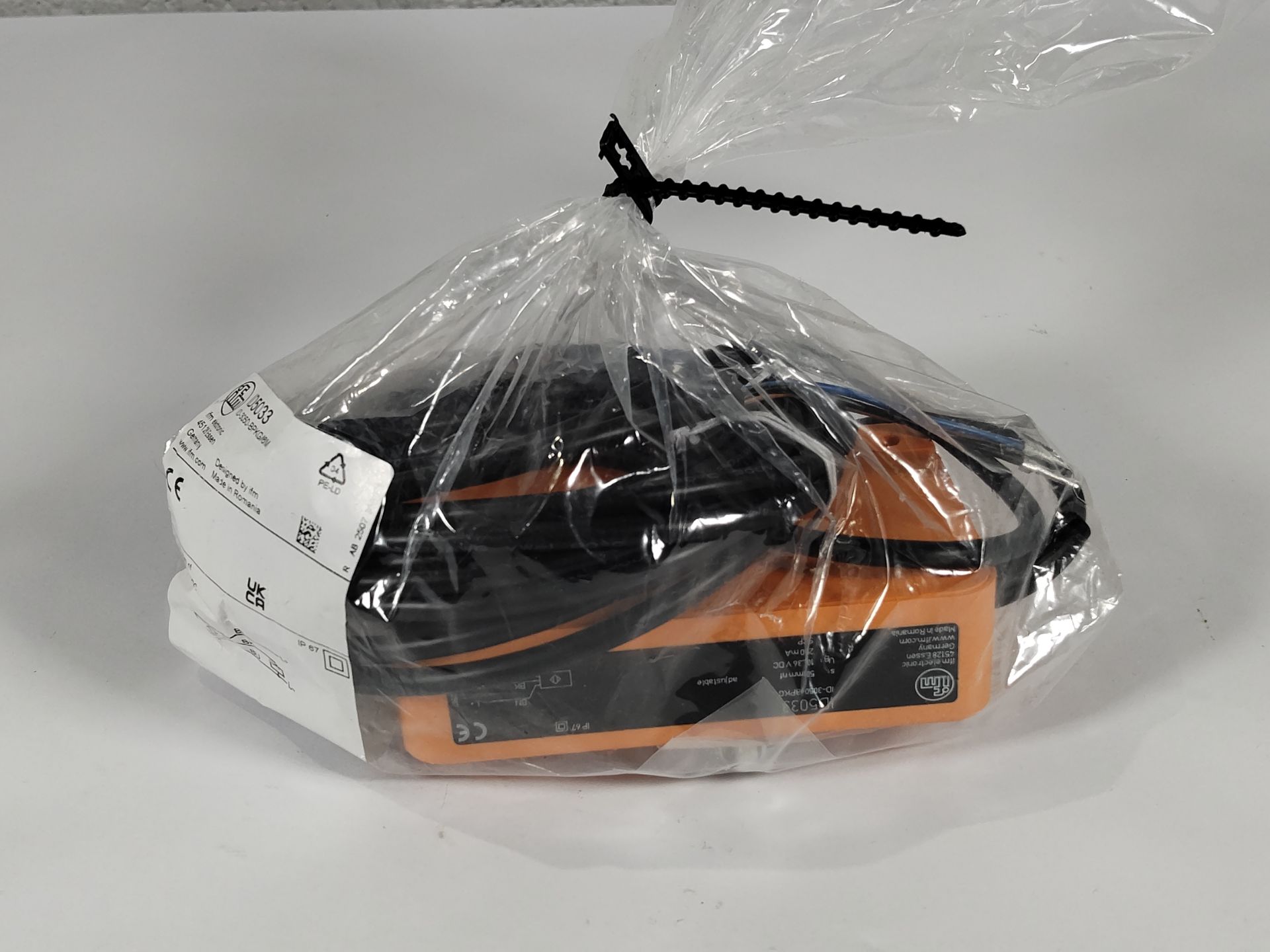 An as new IFM Electronic Inductive Rectangular Proximity Sensor, ID5033- (ID-3050-BPKG).