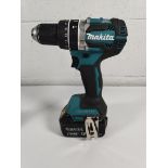 A pre-owned 2023 Makita DHP484 combi drill with battery.