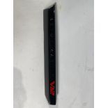 A gloss black left hand side strake assembly kit for a 2025 Aston Martin Vanquish Super GT V12.