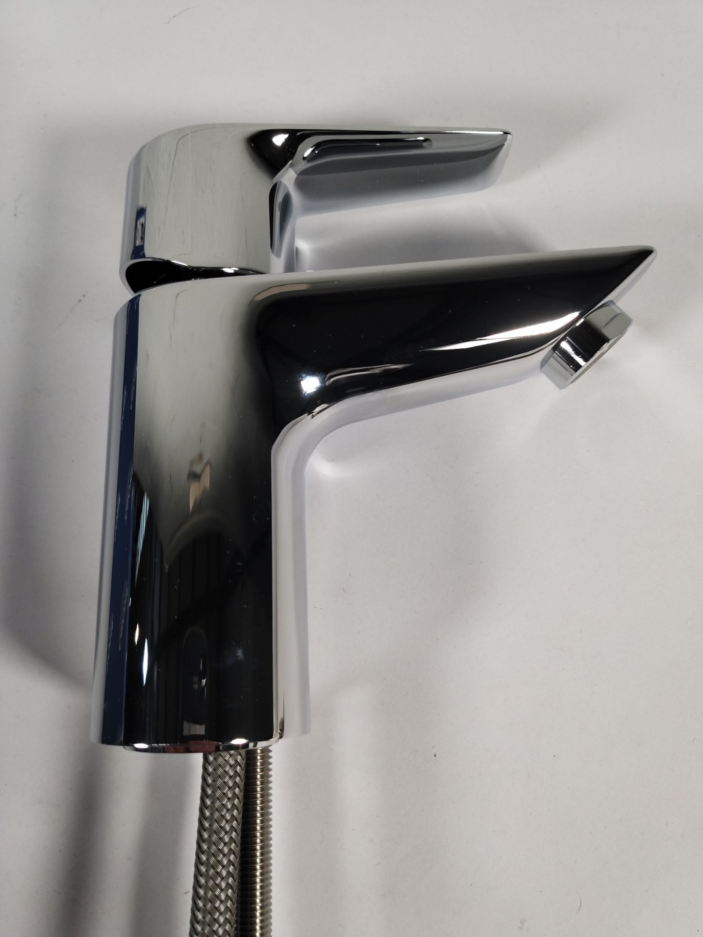 Three boxed as new Grohe BauEdge mono basin mixer taps in chrome. - Image 2 of 3