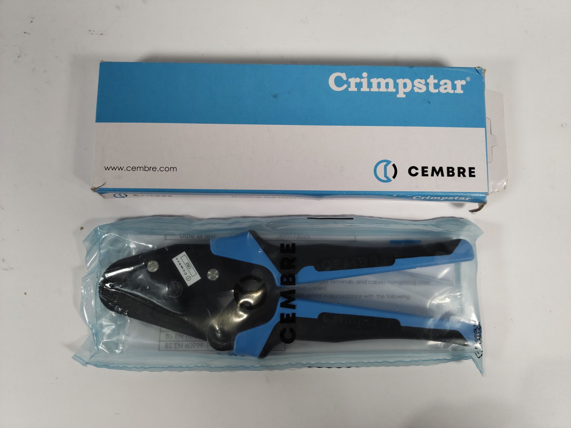 A Crembre Crimpstar HN1 - Crimp Tool RBY Ins Terminals 0.25-10mm, boxed.