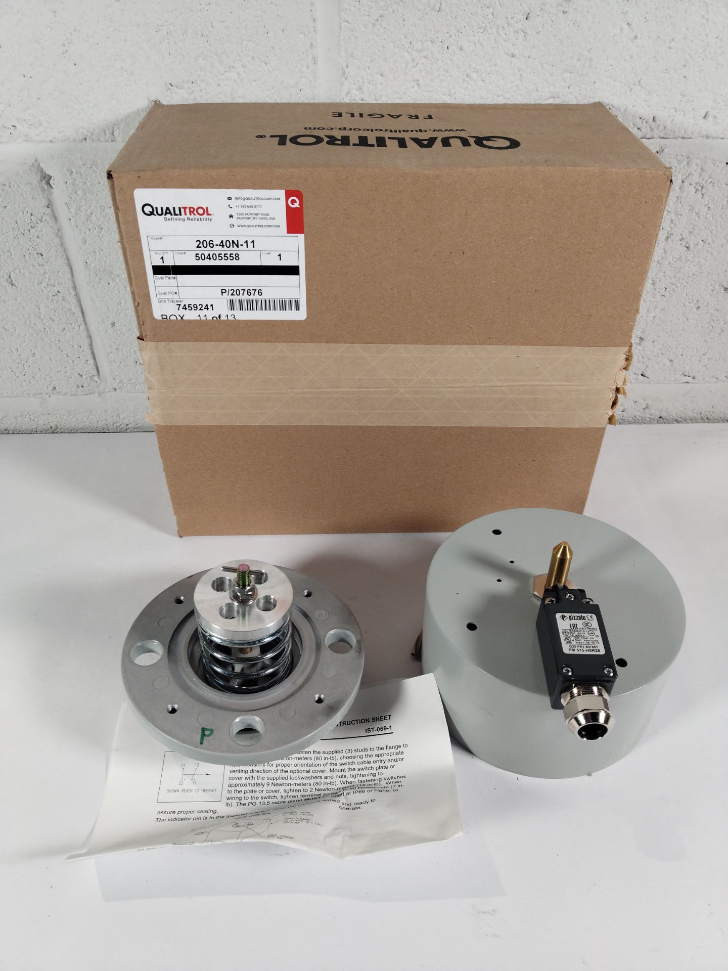 An as new Qualitrol pressure relief device (REF: 206-40N-11).