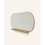 A boxed as new Hannun Mairu Mirror H4MAI55150, olive (stock image).