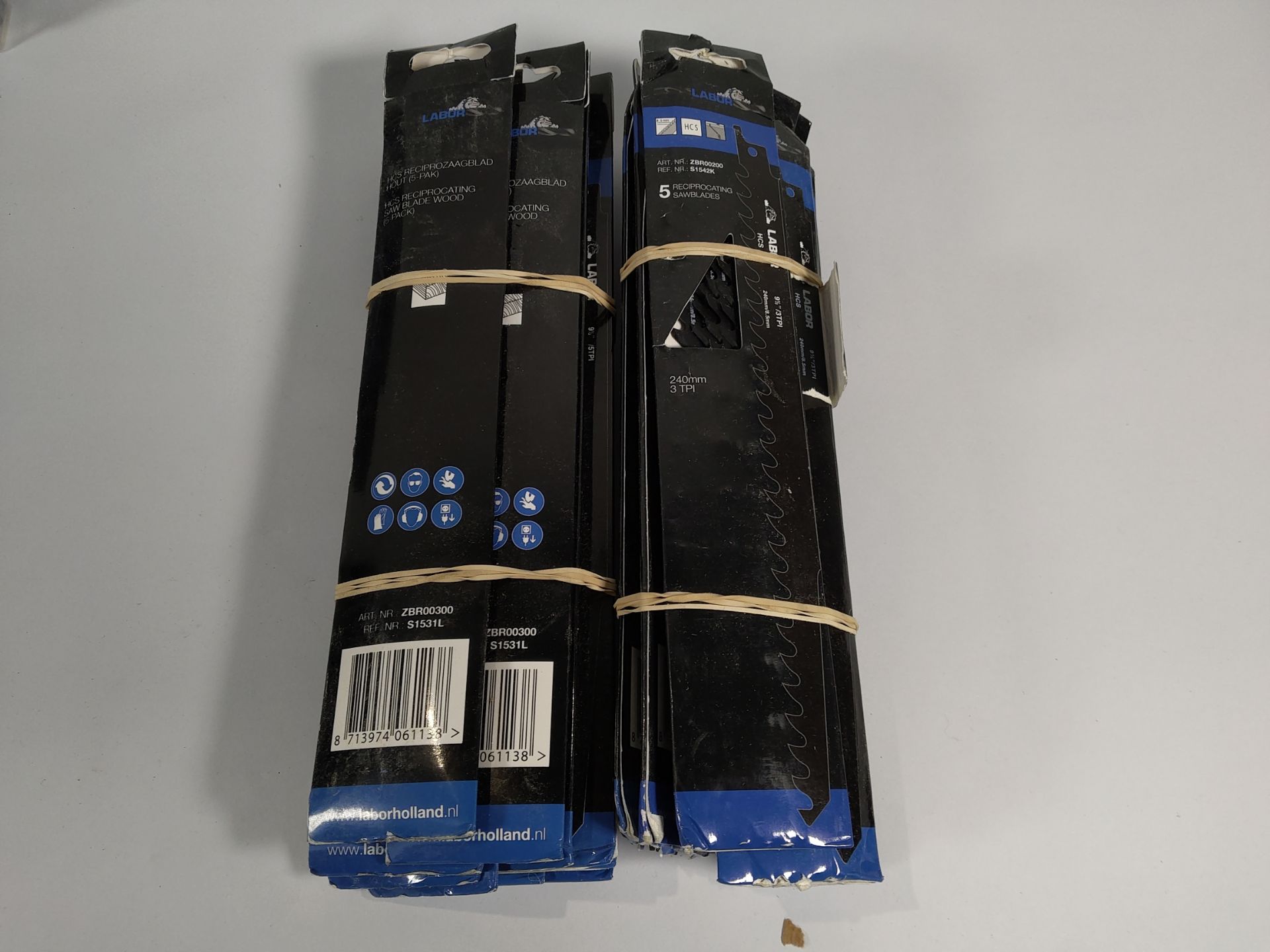 One crate of as new Labor drill bits in various sizes and approx. 20 packs x 5 ZBR00200 reciprocatin - Image 4 of 7