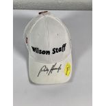 A Wilson Staff baseball cap signed by Padraig Harrington (BCVA do not guarantee authenticity of the