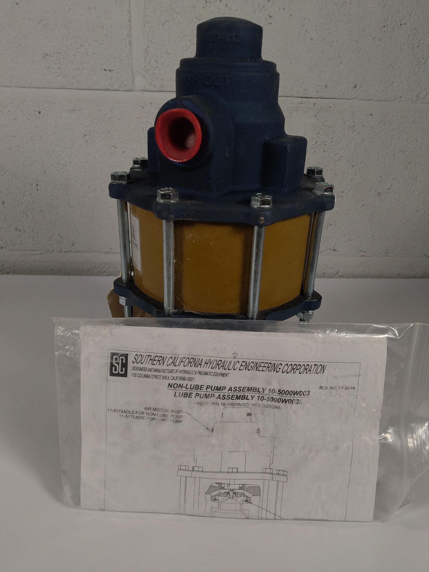 A pre-owned SC Hydraulic air driven liquid pump 10-5000W003L. - Image 3 of 3