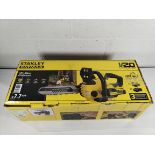 A Stanley Fatmax 18V V20 30cm chainsaw, box opened (SFMCCS630M1).