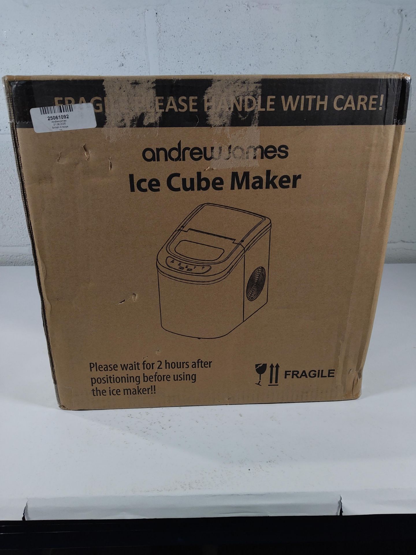 An Andrew James ice maker (box unsealed).