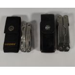 Two pre-owned Leatherman multitools to include Super Tool 300, Sidekick (over 18s only).