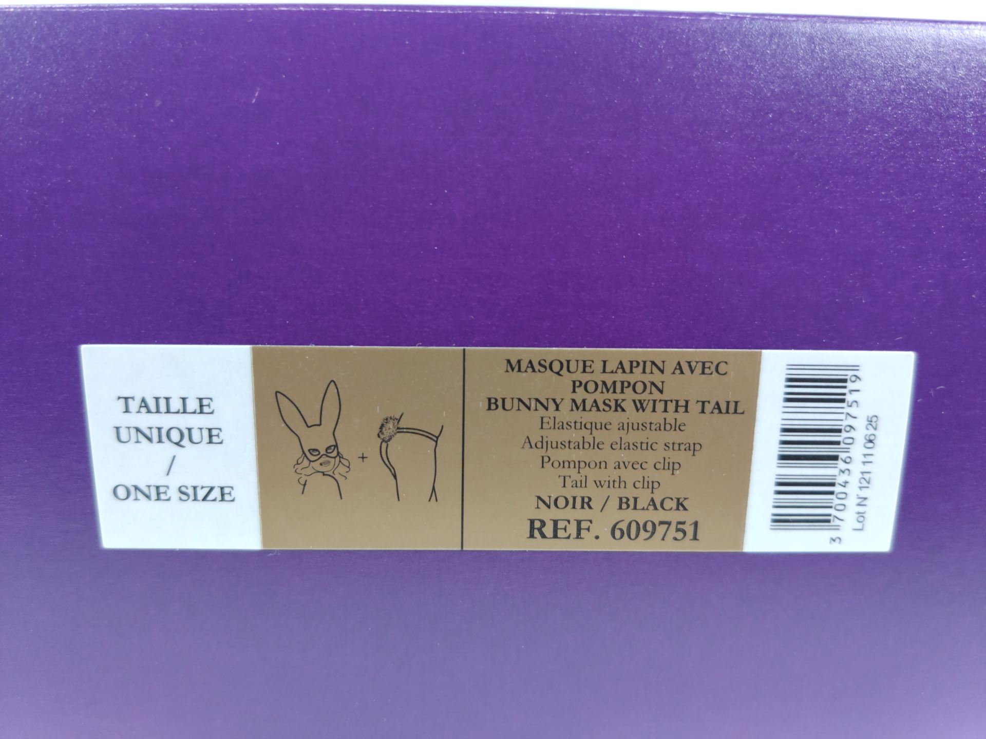 Two as new Maison Close items - a Bunny Mask with tail in black, 609751 (one size) and a Ton Cou har - Image 4 of 4