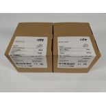 Two Ista Ultego III Smart Heat Meters, 1/2" BSP QP1.5. M-Bus, sealed boxes (77634).