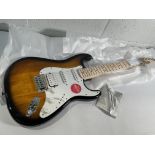 A Limited Edition Squier Sonic Stratocaster, HSS, 2-Colour Sunburst.