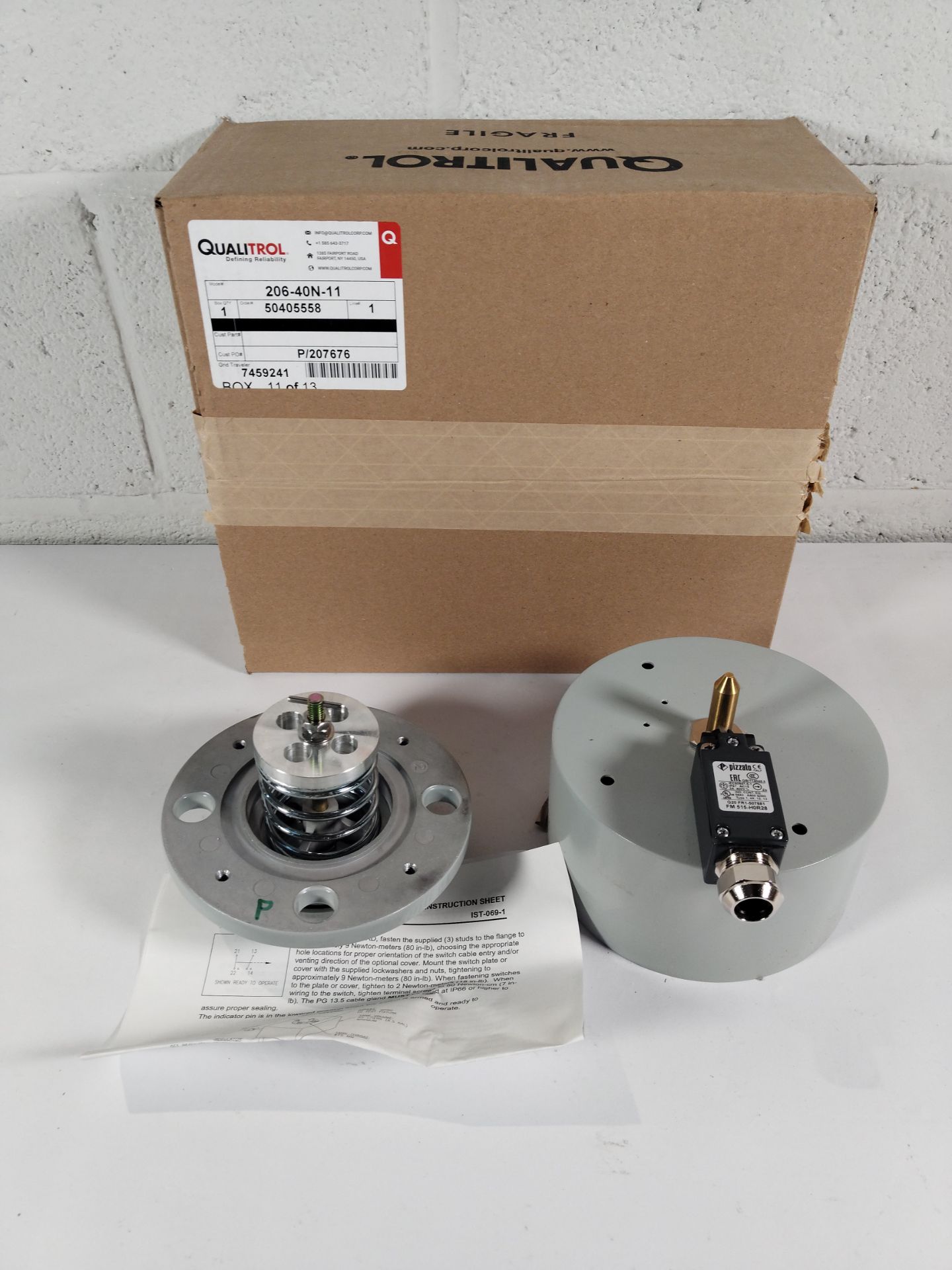 An as new Qualitrol pressure relief device (REF: 206-40N-11).