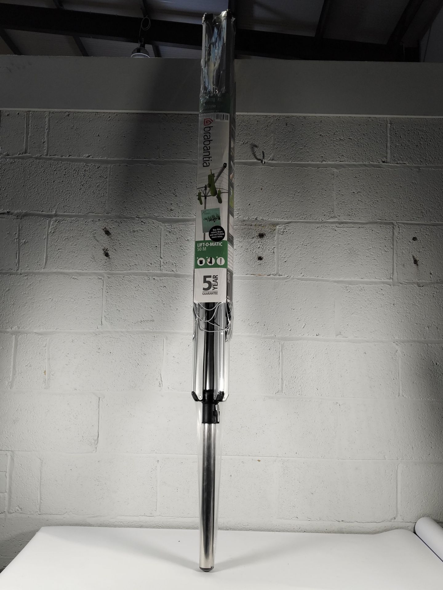 An as new Brabantia Lift-O-Matic 50M rotary dryer.