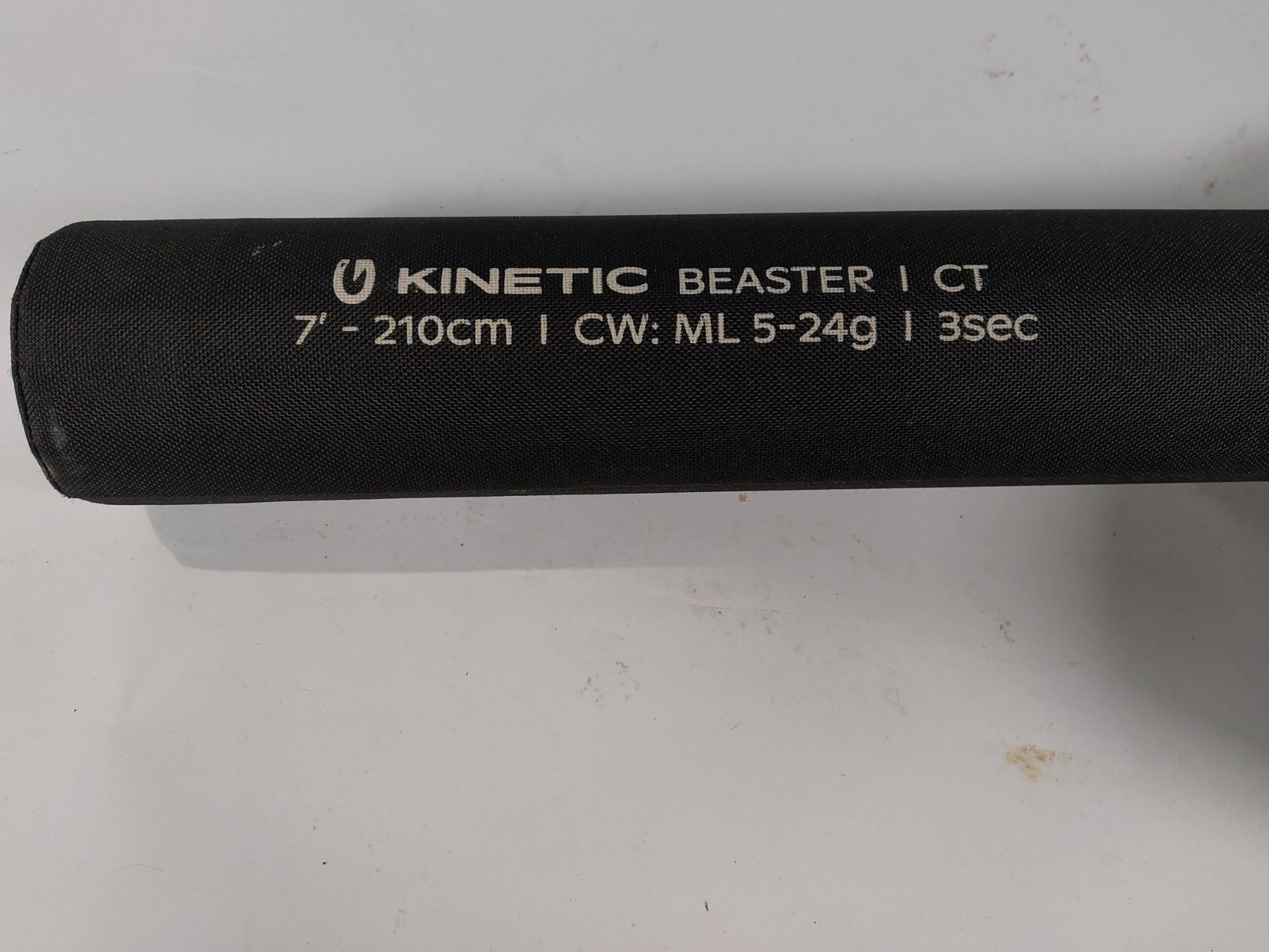 A pre-owned Kenetic Beaster CT spinning combo rod.