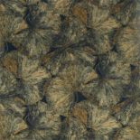 Six metres of Zoffany Taisho Fabric Vine ZTOT322647, black (stock image).