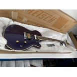 A boxed as new Gretsch Streamliner Jet, Laurel Fingerboard, Nightshade Purple.