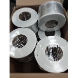 Twelve rolls of ProClad Plus HQ 4 ply self adhesive tape, 100mm x 50m each, silver.