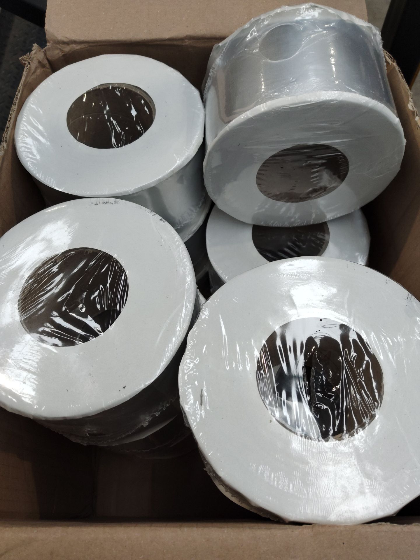 Twelve rolls of ProClad Plus HQ 4 ply self adhesive tape, 100mm x 50m each, silver.