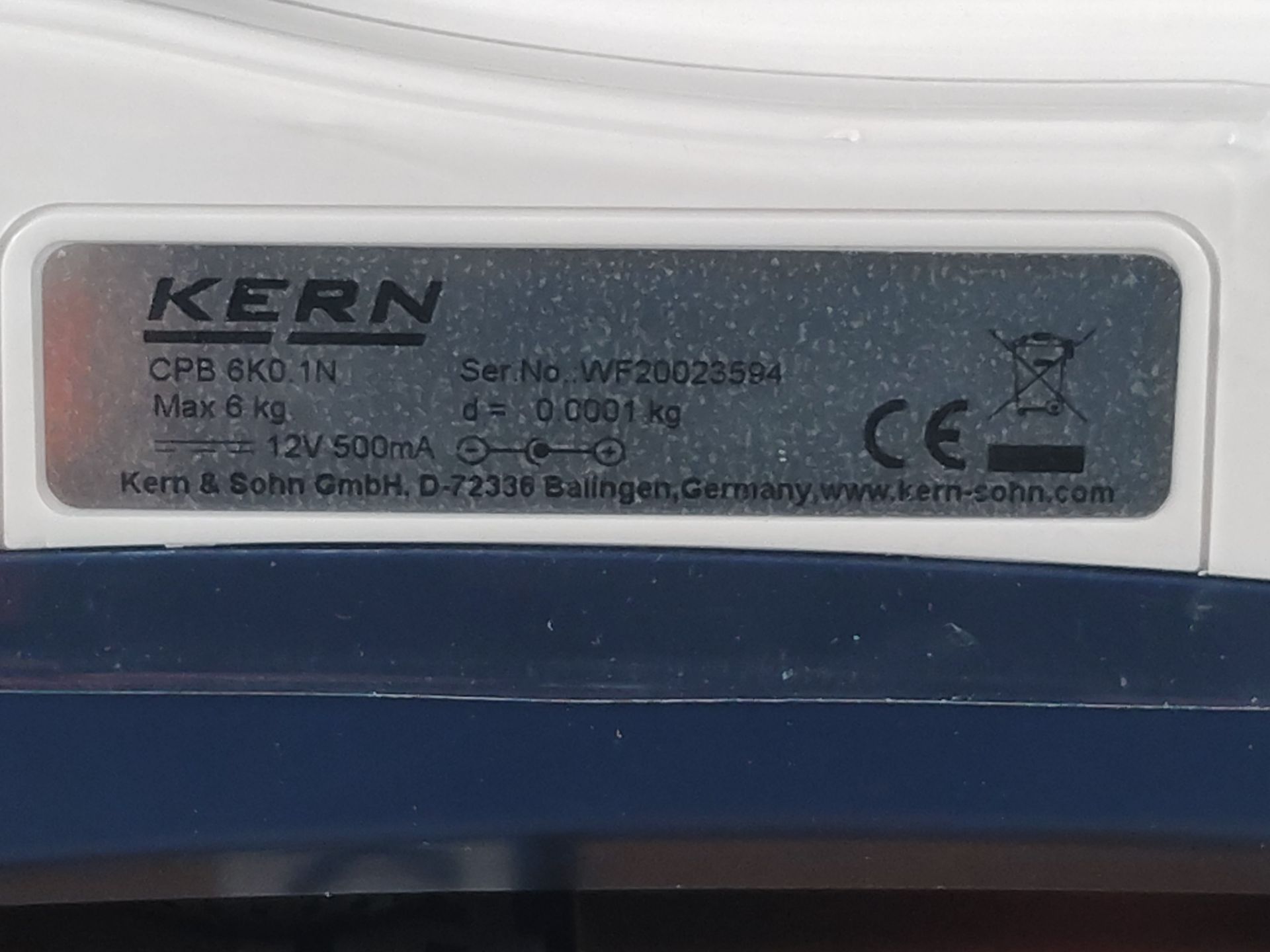 An as new KERN CPB 6K0.1N counting weighing scale. - Image 3 of 3