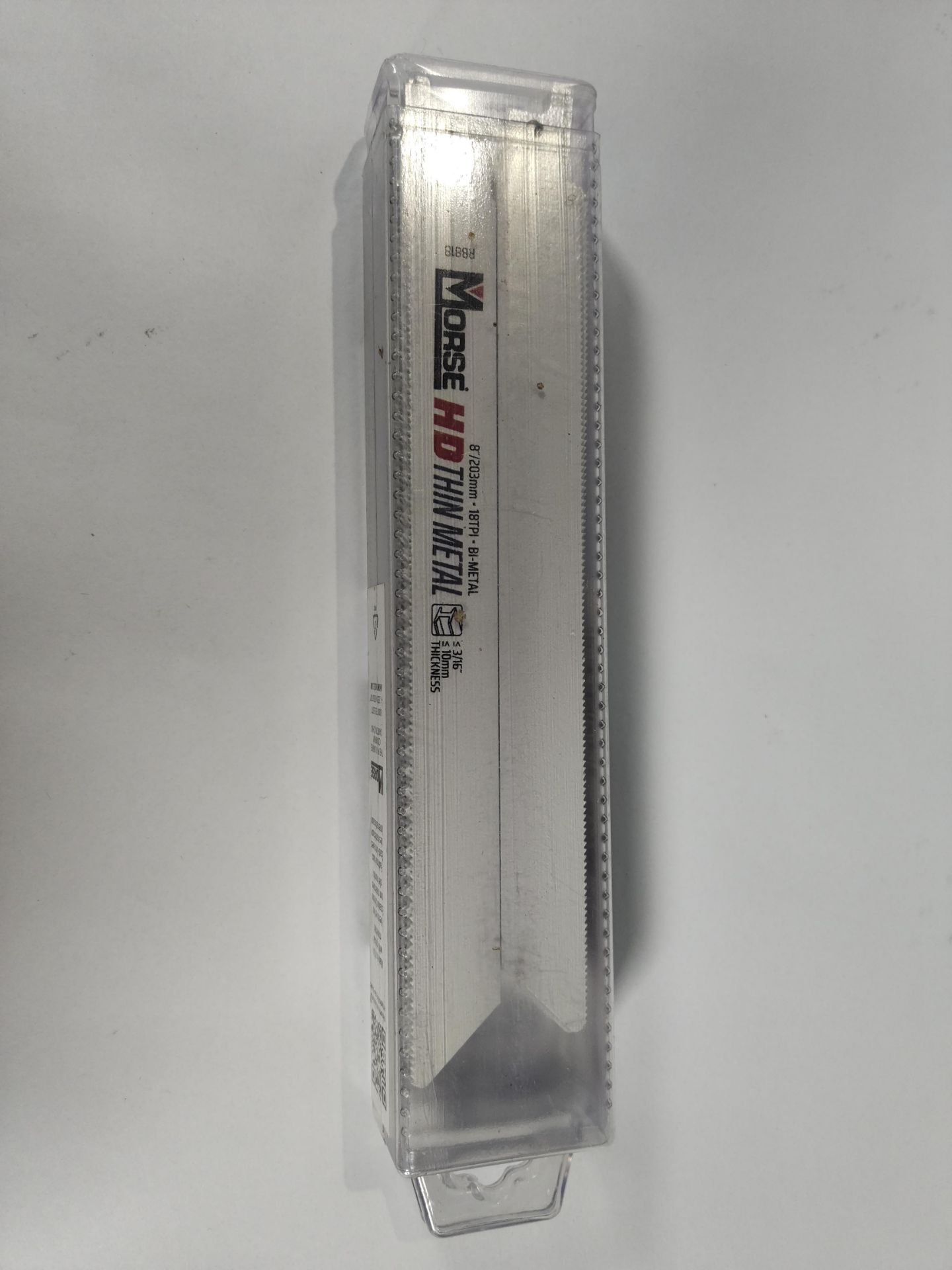 A 50-pack of Morse HD line medium bi-metal 8"/203mm reciprocating saw blades,18 TPI. - Image 3 of 3