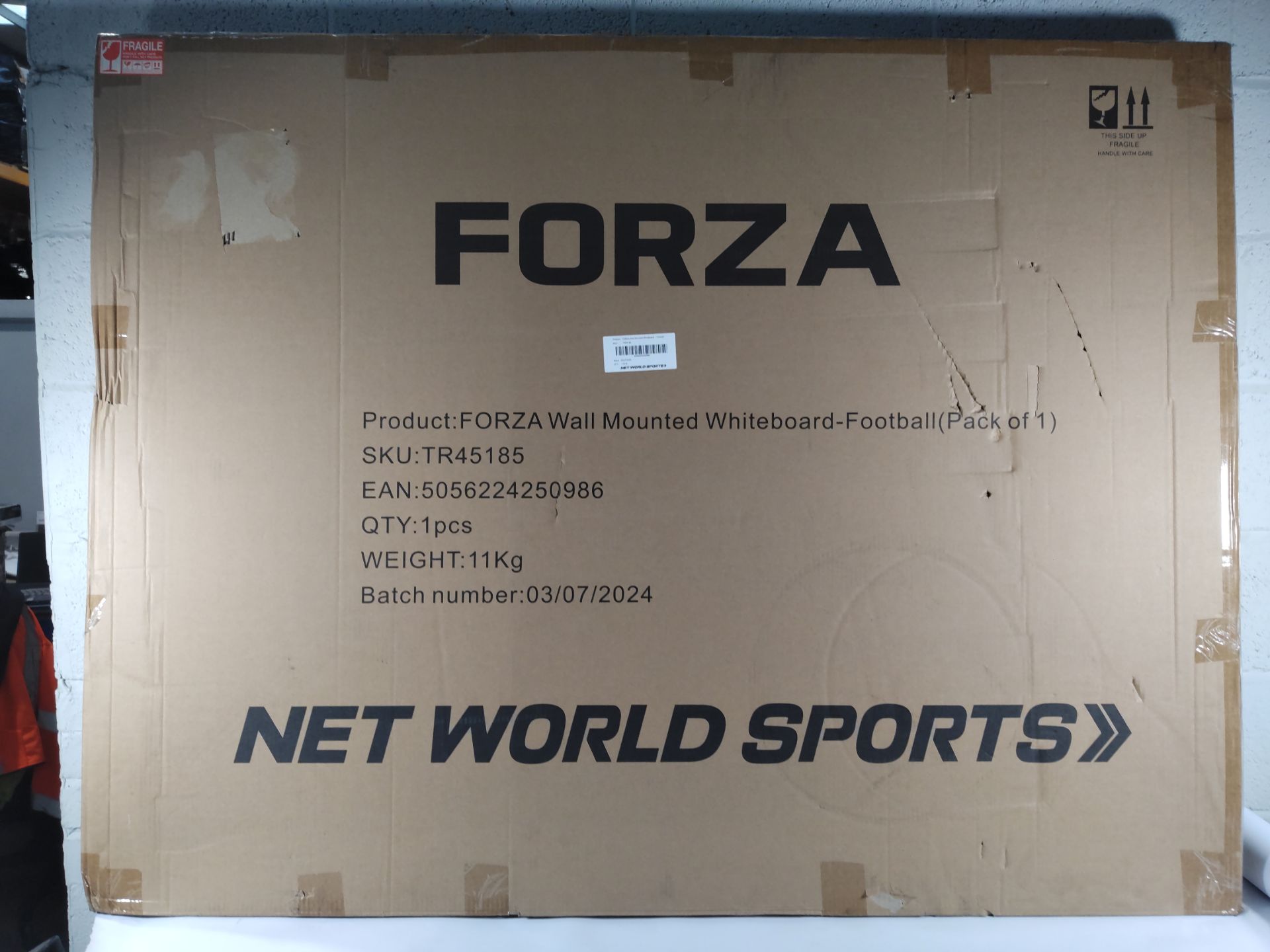 An as new Forza wall mounted coaching whiteboard, 150cm x 120cm (TR45185) (stock image). - Image 2 of 2