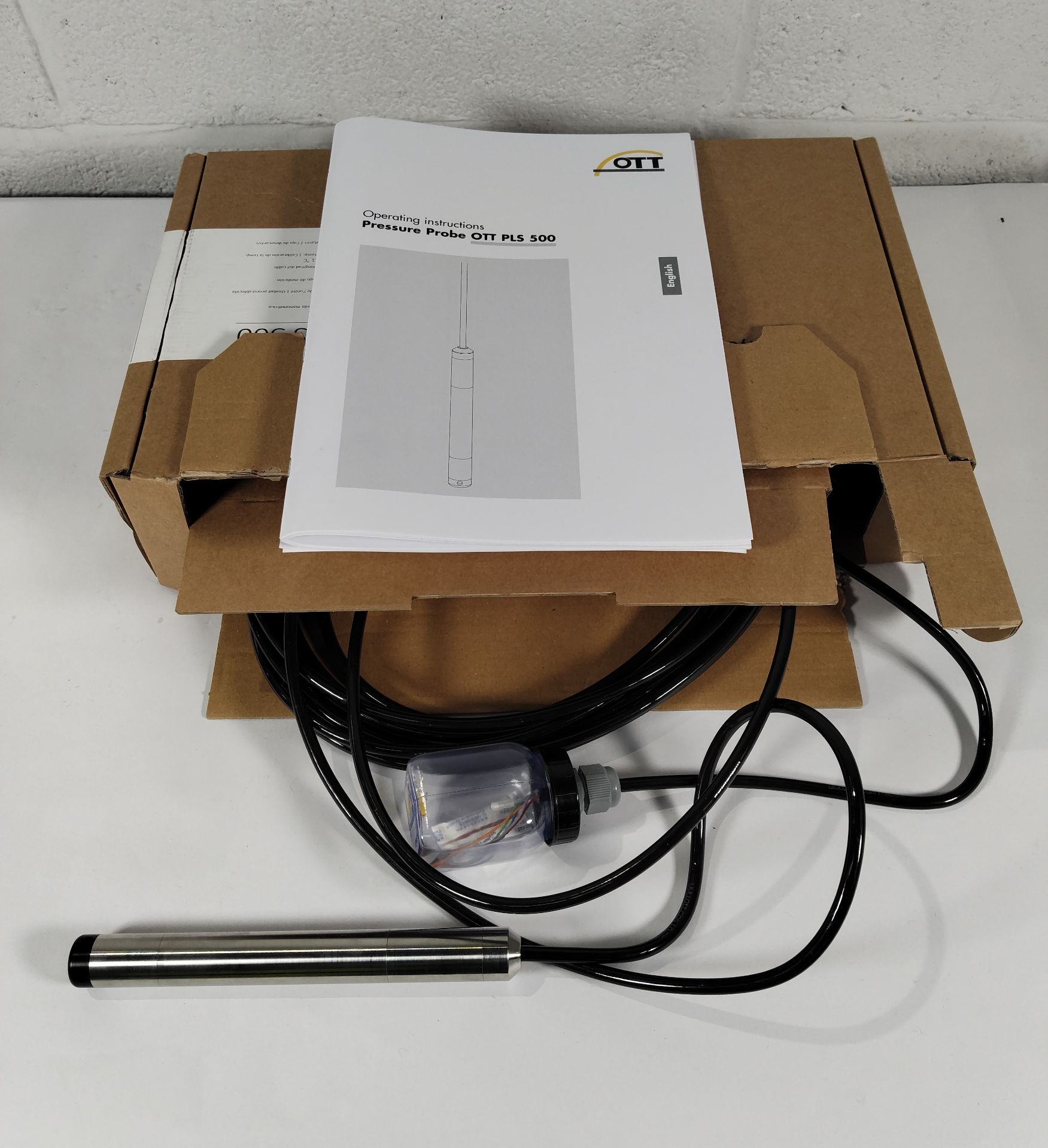 A HydroMet OTT PLS 500 pressure probe with cable, measuring range 0-10m, cable length 10m, box opene - Image 2 of 3