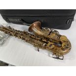 An as new Leblanc LAS711 Aged Brass Alto Saxophone with Saint-Germain case.