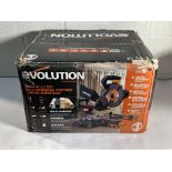 An Evolution R210SMS mitre saw.
