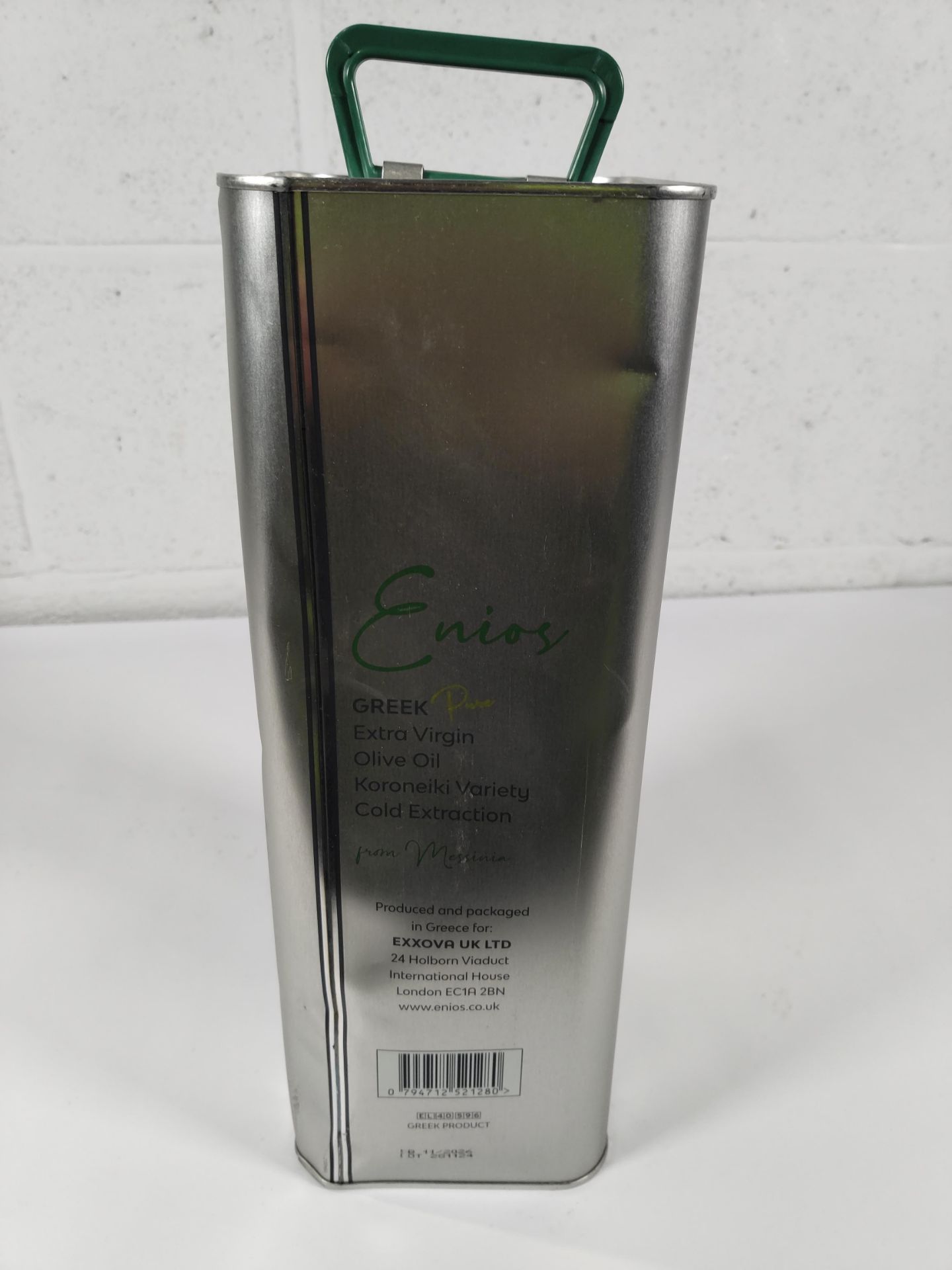 An Enios Greek pure extra virgin olive oil, cold extraction, Koroneiki variety 5L, best before 11/20 - Image 3 of 4