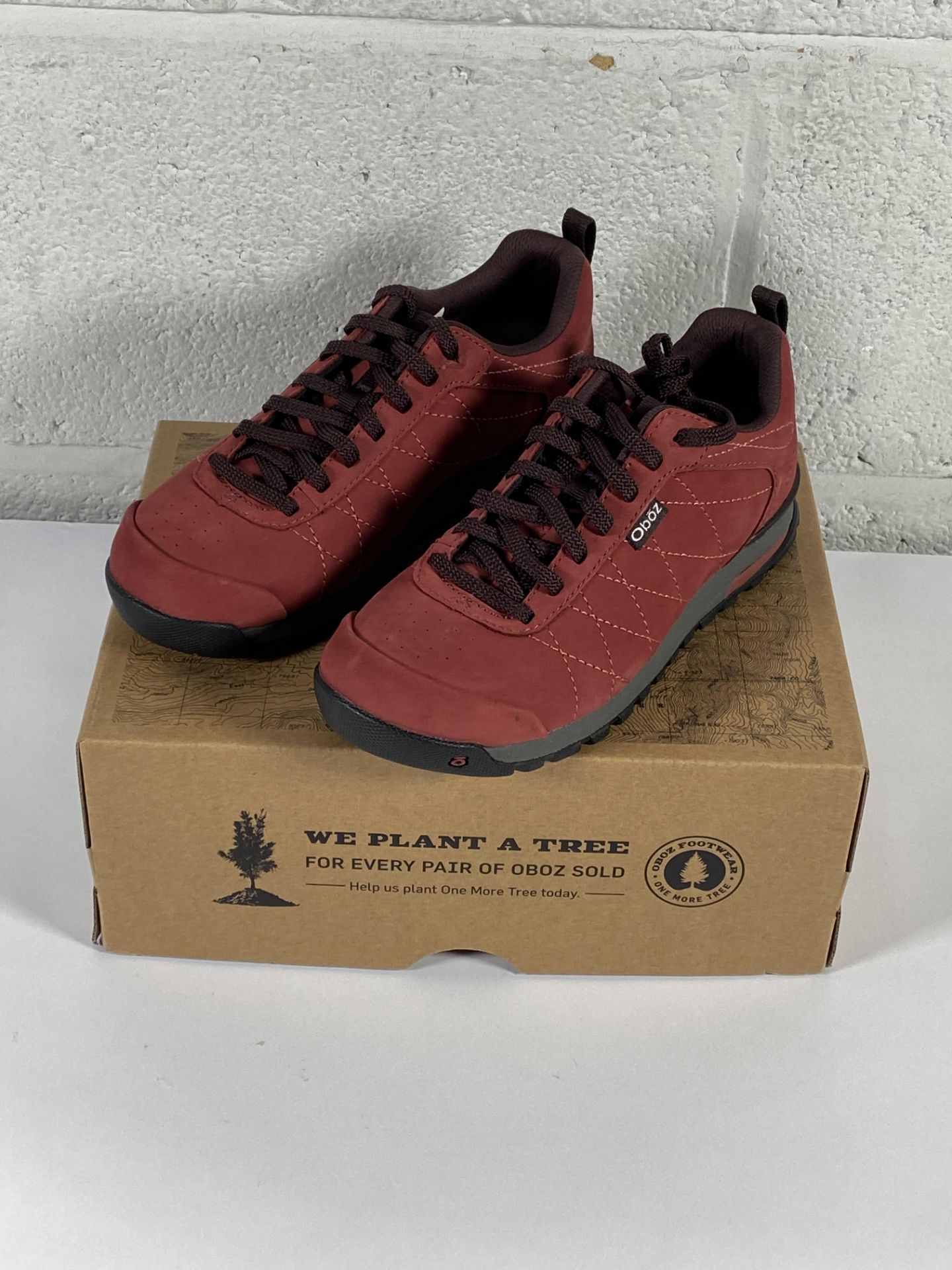 A pair of Oboz Bozeman low leather shoes (UK 4).