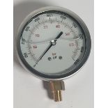 Twenty as new unbranded glycerin filled industrial gauges, 0-10000 psi / 0-600 bar.