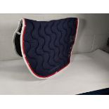 Three assorted pre-owned Paddock Sports 'Ride For Thais' Saddle Pads.