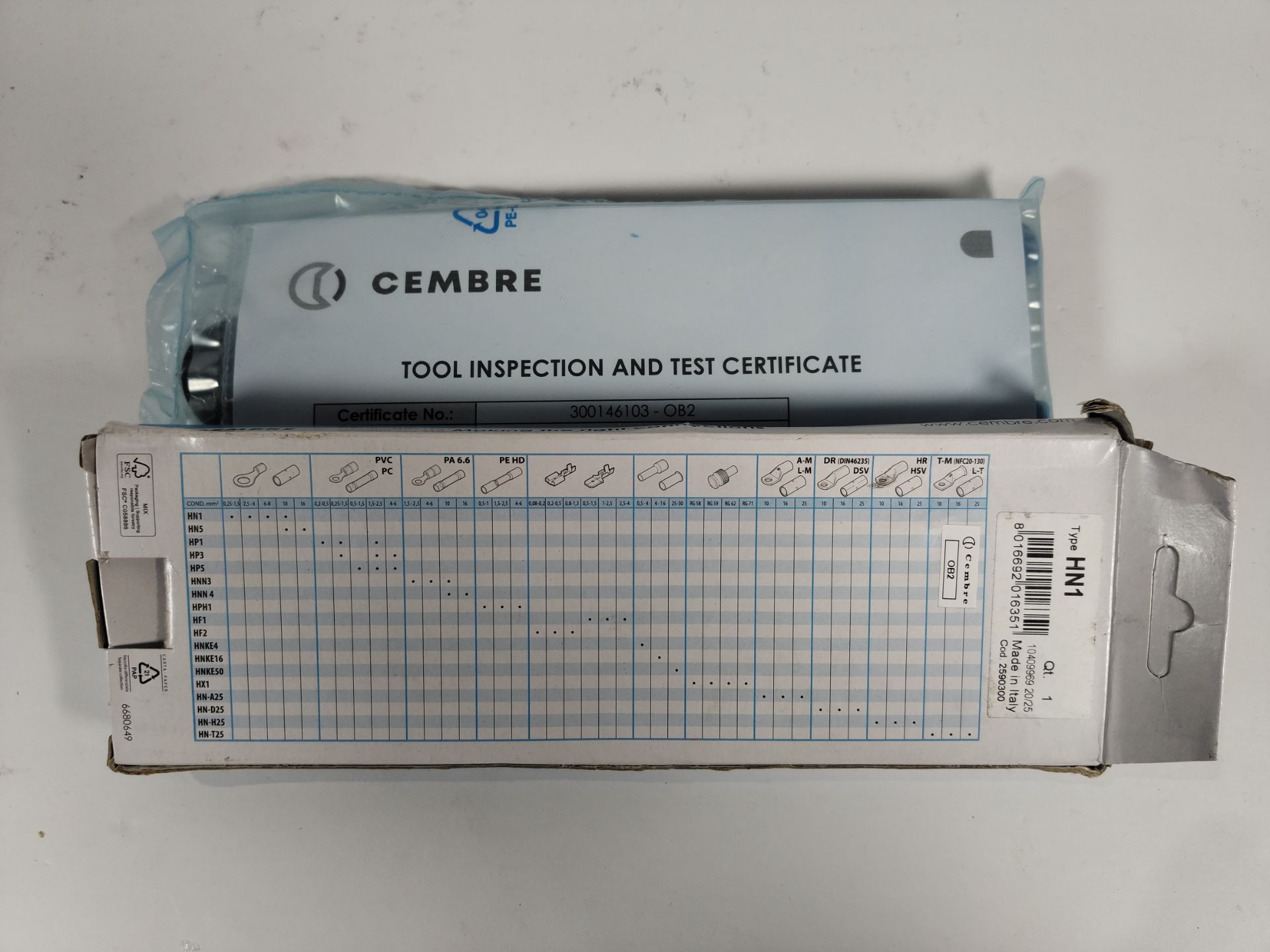 A Crembre Crimpstar HN1 - Crimp Tool RBY Ins Terminals 0.25-10mm, boxed. - Image 2 of 2