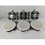 Six pre-owned ThinLine Sonnance ceiling speakers in white (REF: TL621R).