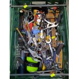 A quantity of assorted pre-owned tools to include Stanley, Magnusson (one crate).