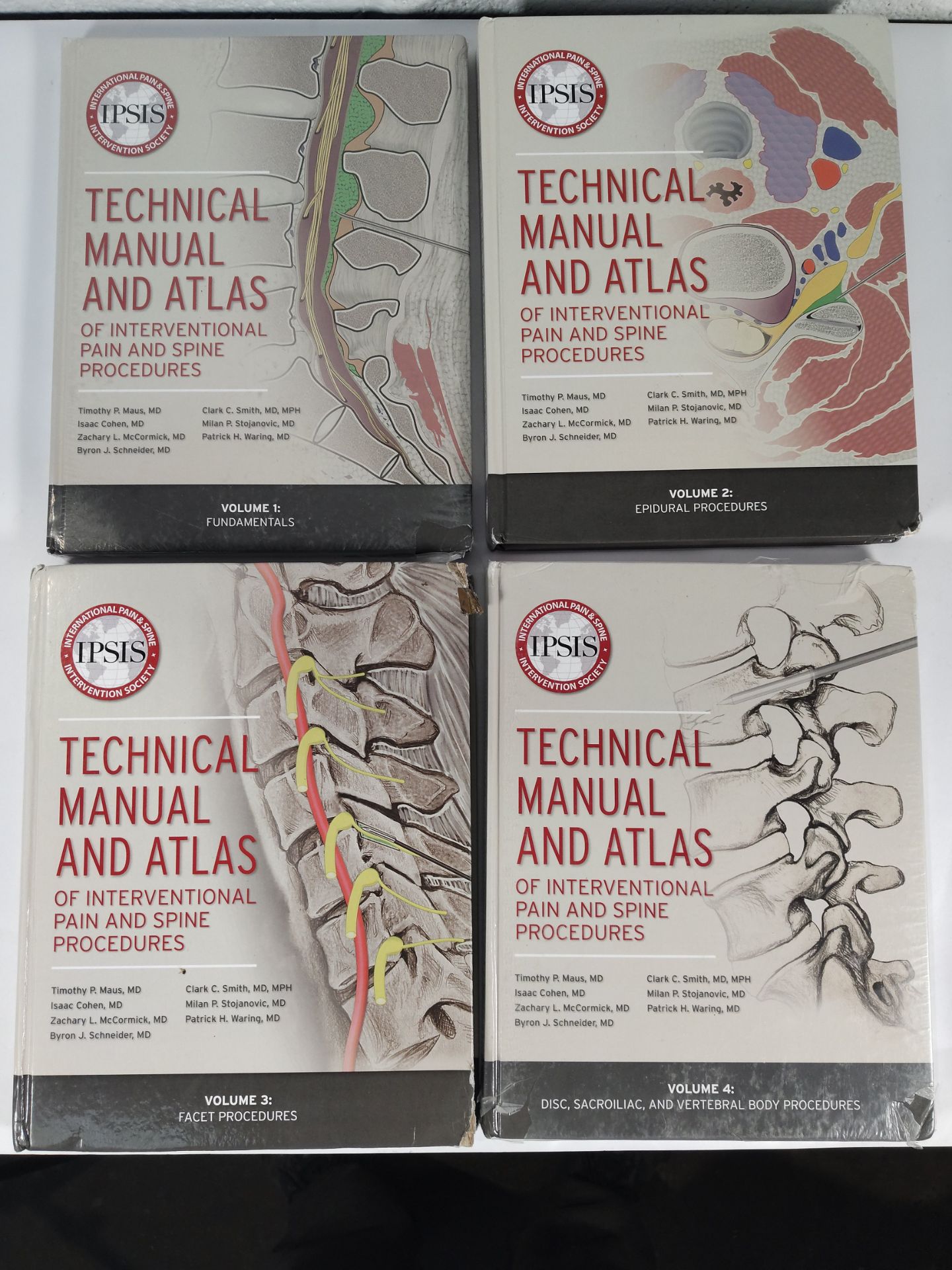 Volumes 1-4 IPSIS Technical Manual and Atlas of Interventional Pain and Spine Procedures (Hardcover)