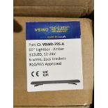 A boxed as new VSWD-795-A 60" Lightbar, Amber, 312 LED, 12-24V.