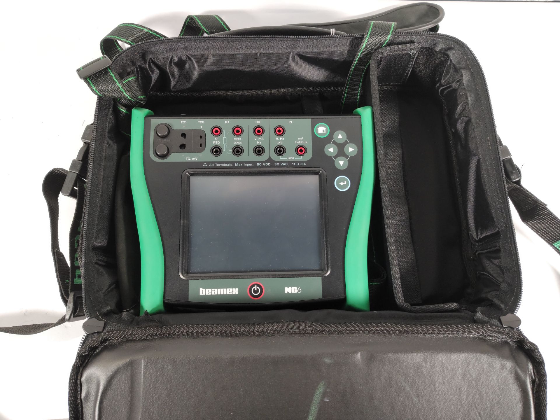 A pre-owned Beamex MC6 Advanced Field Calibrator and Communicator with carry case, (body only).