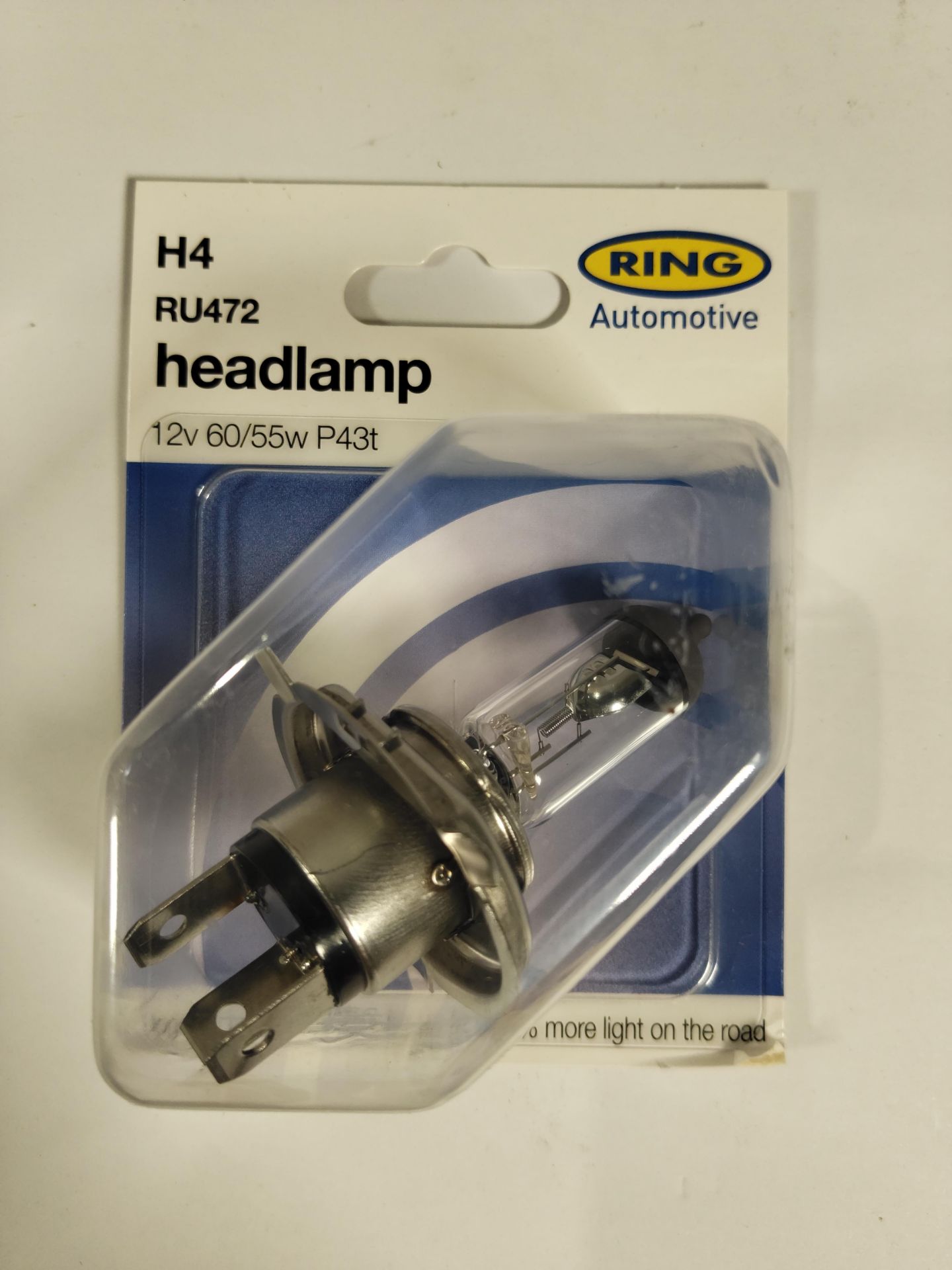 Seven packs of as new Ring Automotive halogen headlamp 60/55w P43t H4 Carded Bulbs. Ten bulbs units - Image 2 of 3